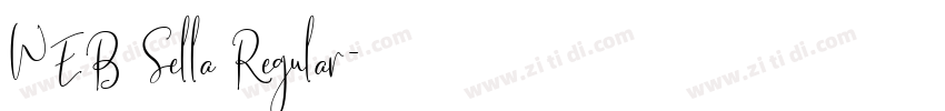 WEB Sella Regular字体转换